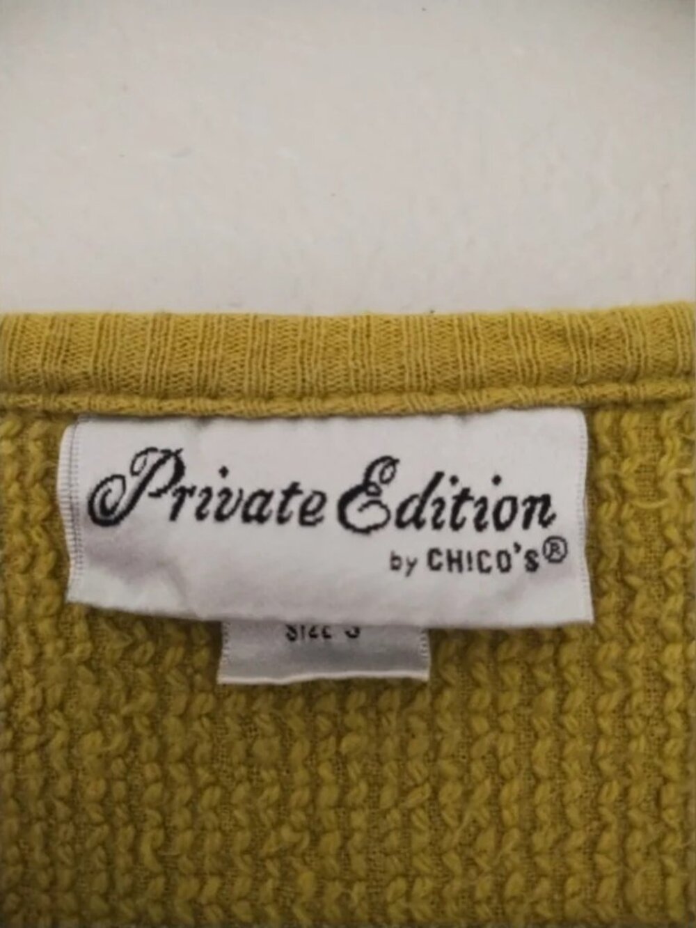 Chico's Private Collection Textured Button Up - Picture 2 of 3